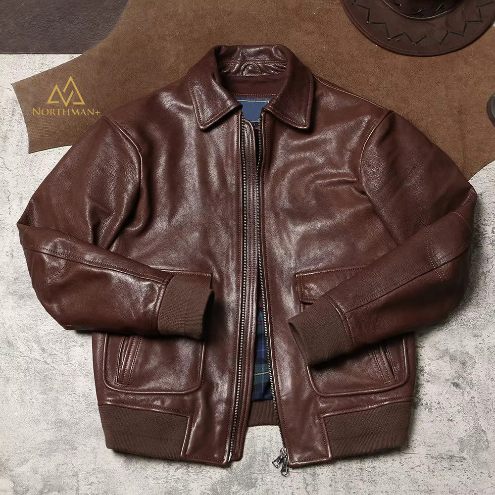 Type A2 leather flight jacket – Northman Plus