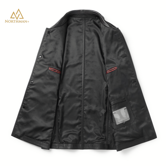 Leather Overcoat for men