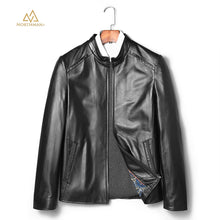 Classic leather jacket in Black for Men.