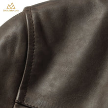 Lightning leather jacket in Olive by Northman+