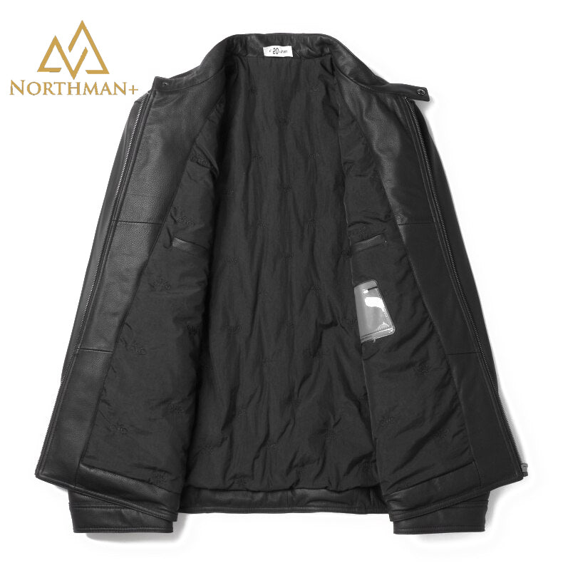 Pebble grain leather jacket V2