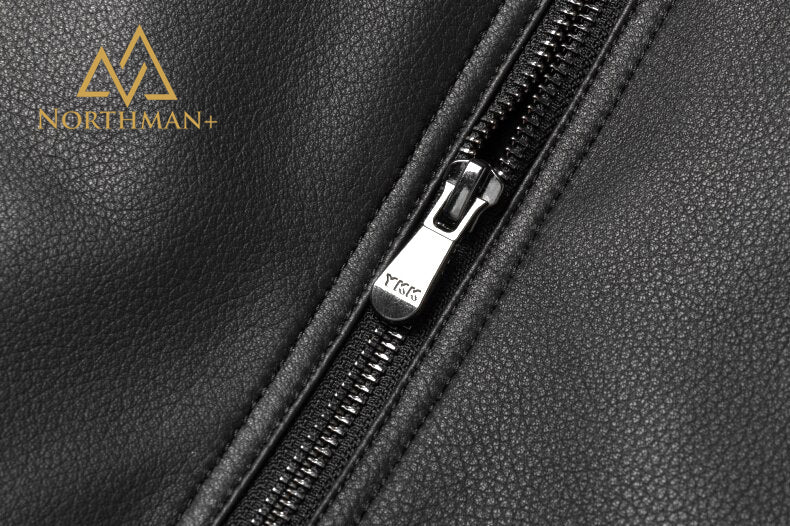 Pebble grain leather jacket V2