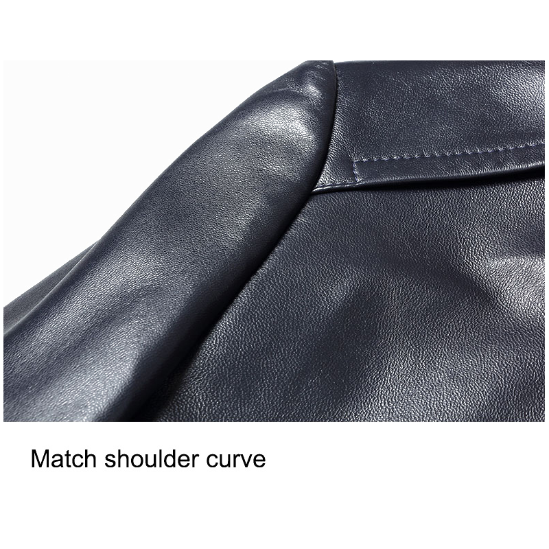 Classic leather jacket in Black for Men.