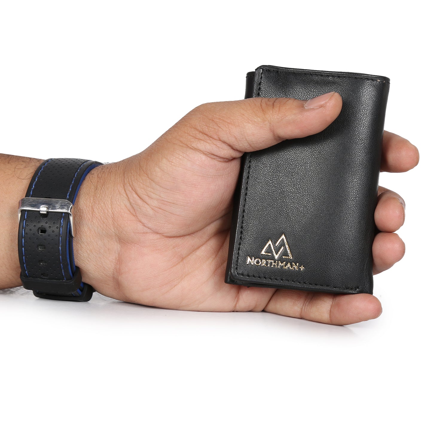 Card and Cash mini wallet in Black : The YBR series