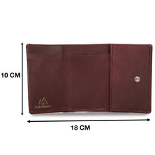 Card and Cash mini wallet in Burgundy : The YBR series