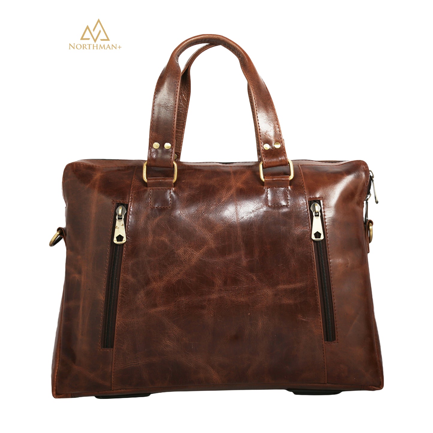 Zipped Pocket Messenger bag Dark Brown