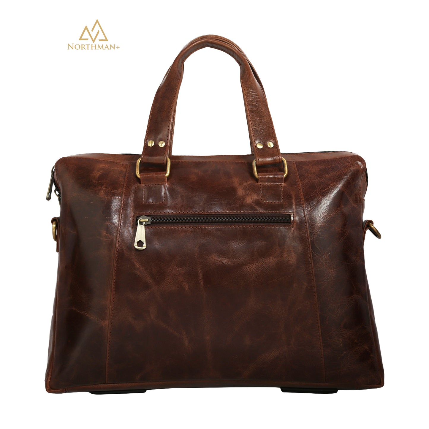Zipped Pocket Messenger bag Dark Brown