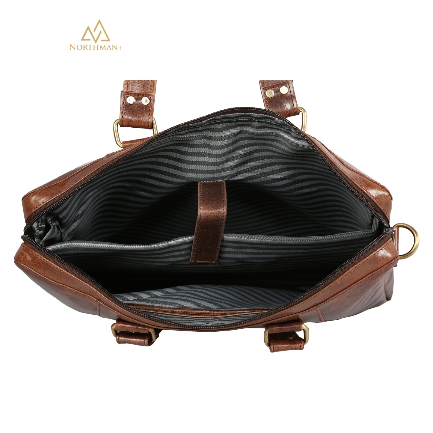 Zipped Pocket Messenger bag Dark Brown