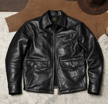 THE NEWSBOY LEATHER JACKET IN BLACK