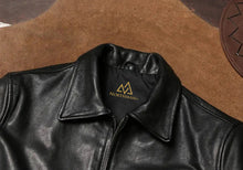 THE NEWSBOY LEATHER JACKET IN BLACK