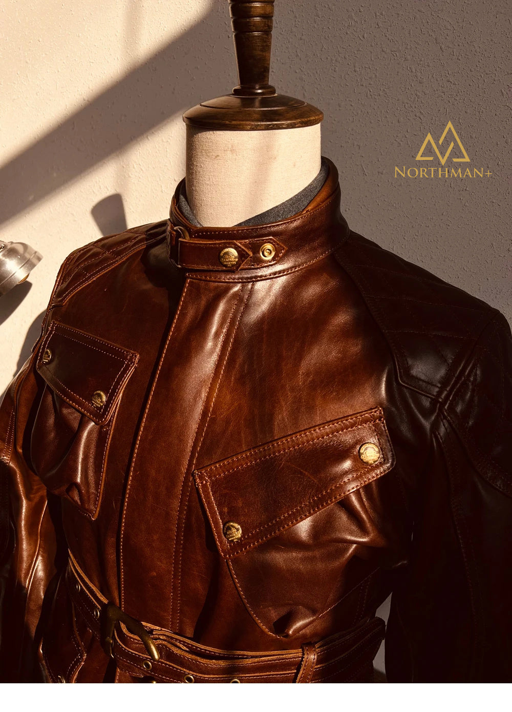BLOUSON MOTO VINTAGE BRITANNIQUE POUR HOMME