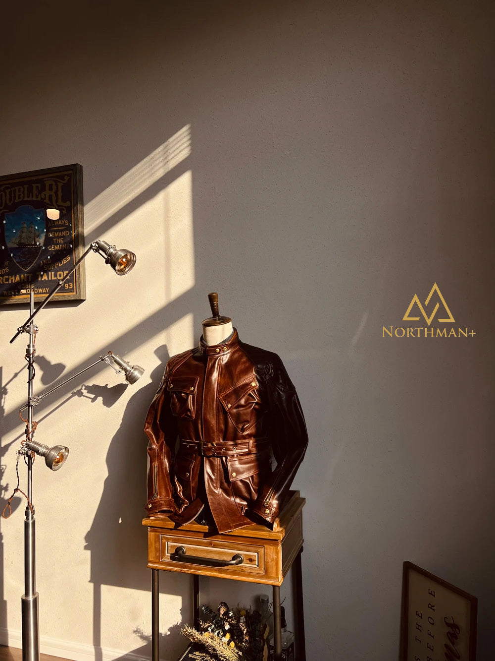 BLOUSON MOTO VINTAGE BRITANNIQUE POUR HOMME