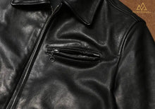 THE NEWSBOY LEATHER JACKET IN BLACK