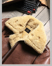 Classic B-3 Sheepskin Shearling Leather Bomber Jacket in Brown by Northman+