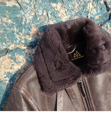 Classic B-6 Sheepskin Shearling Leather Bomber Jacket by Northman+