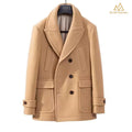 Caban en laine pour homme beige clair
