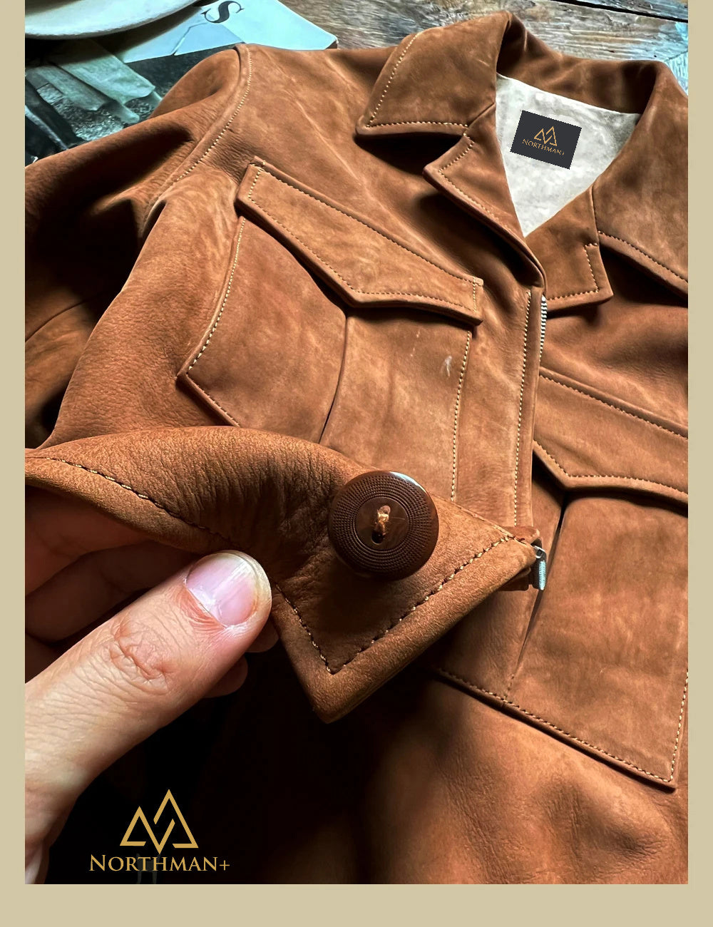La veste Eisenhower en nubuck