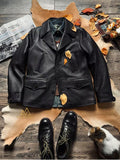 Vintage Heavy grain Leather jacket