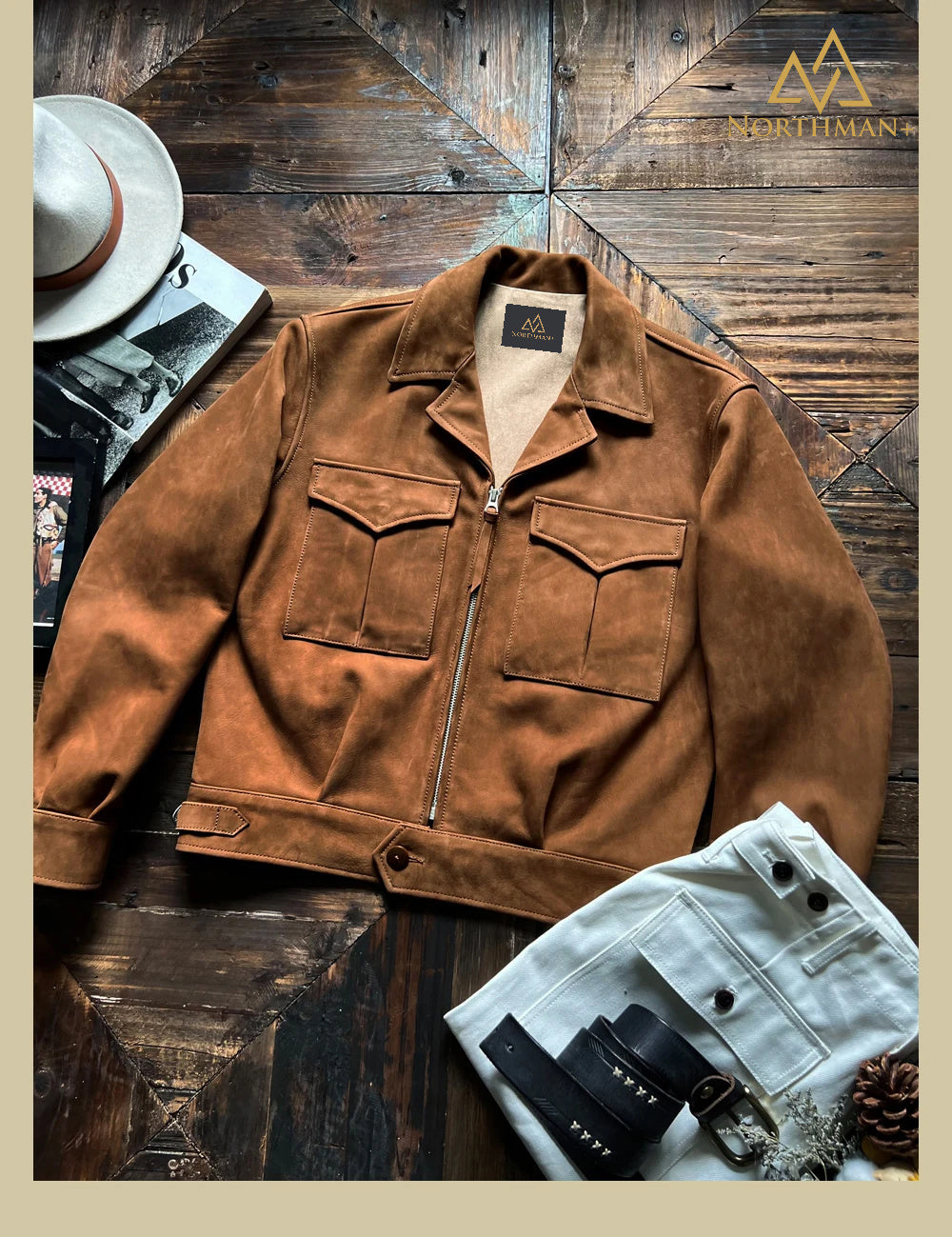 La veste Eisenhower en nubuck