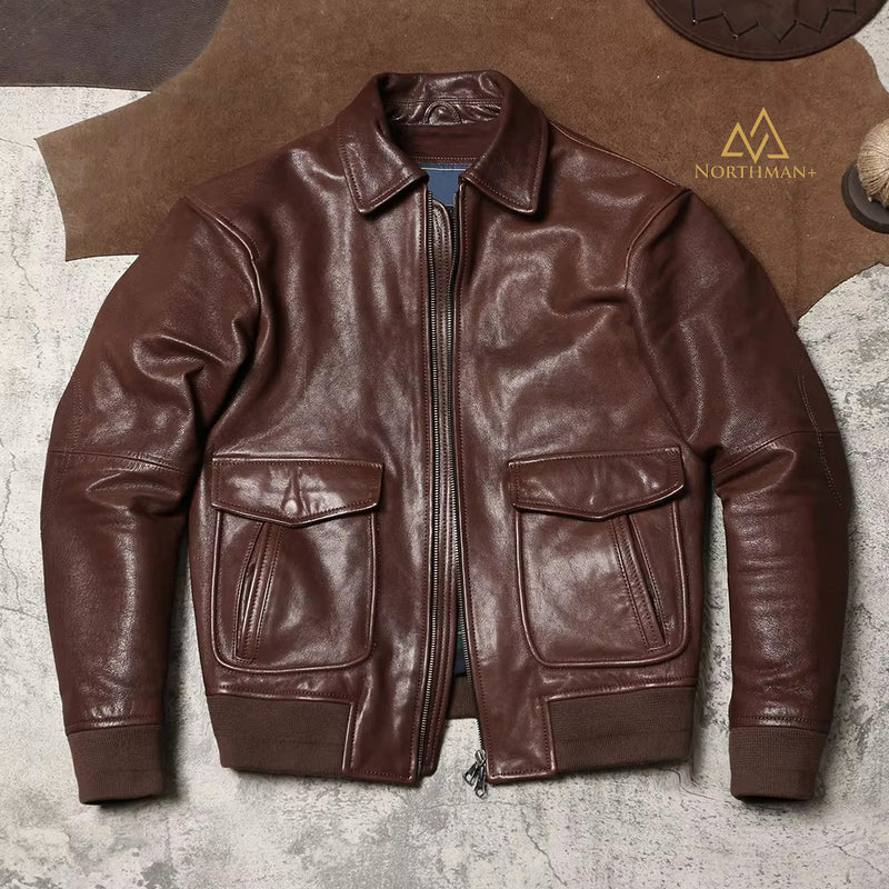Type A2 leather flight jacket – Northman Plus