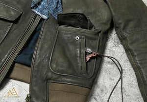 TYPE A2 FLIGHT JACKET IN OLIVE