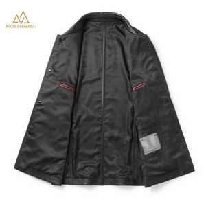 Leather Overcoat for men
