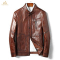 The Meteorite leather jacket in Brown