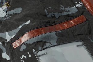 The Meteorite leather jacket in Brown