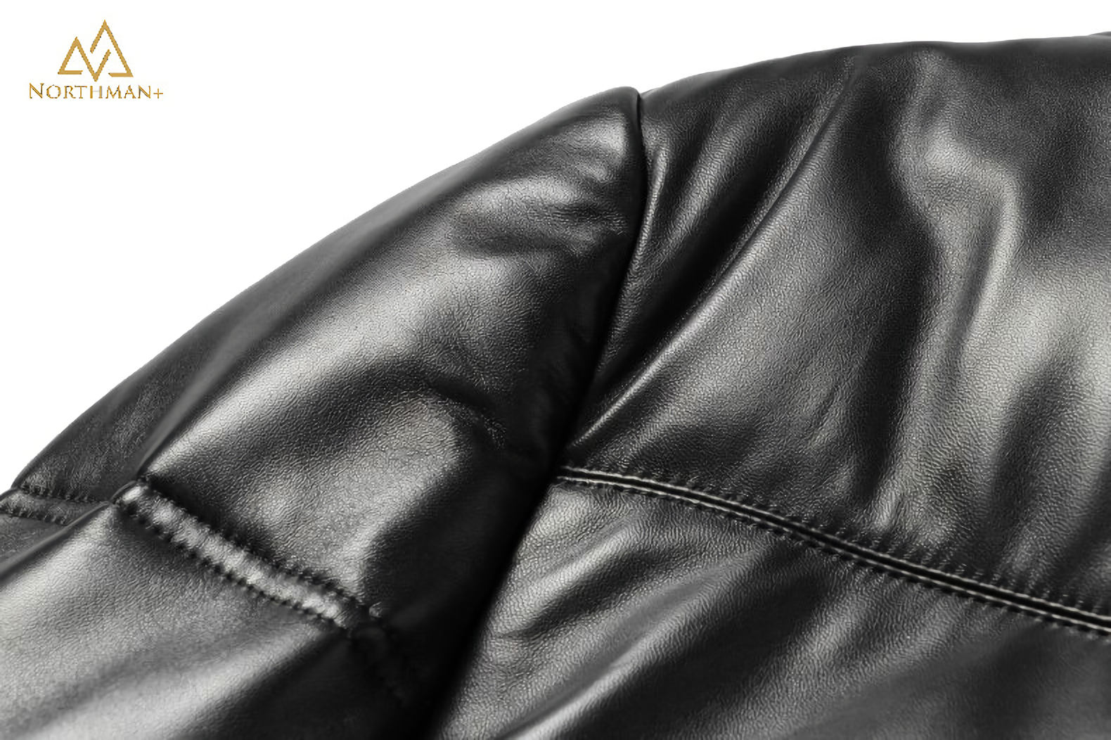 Doudoune longue en cuir pour homme V3
