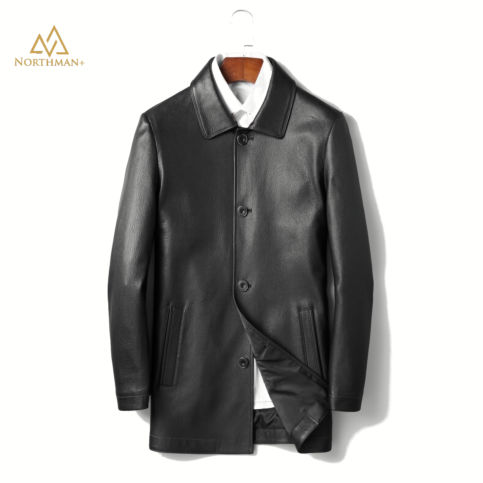 Manteau en cuir pour hommes