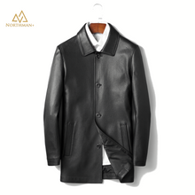 Leather Overcoat for men