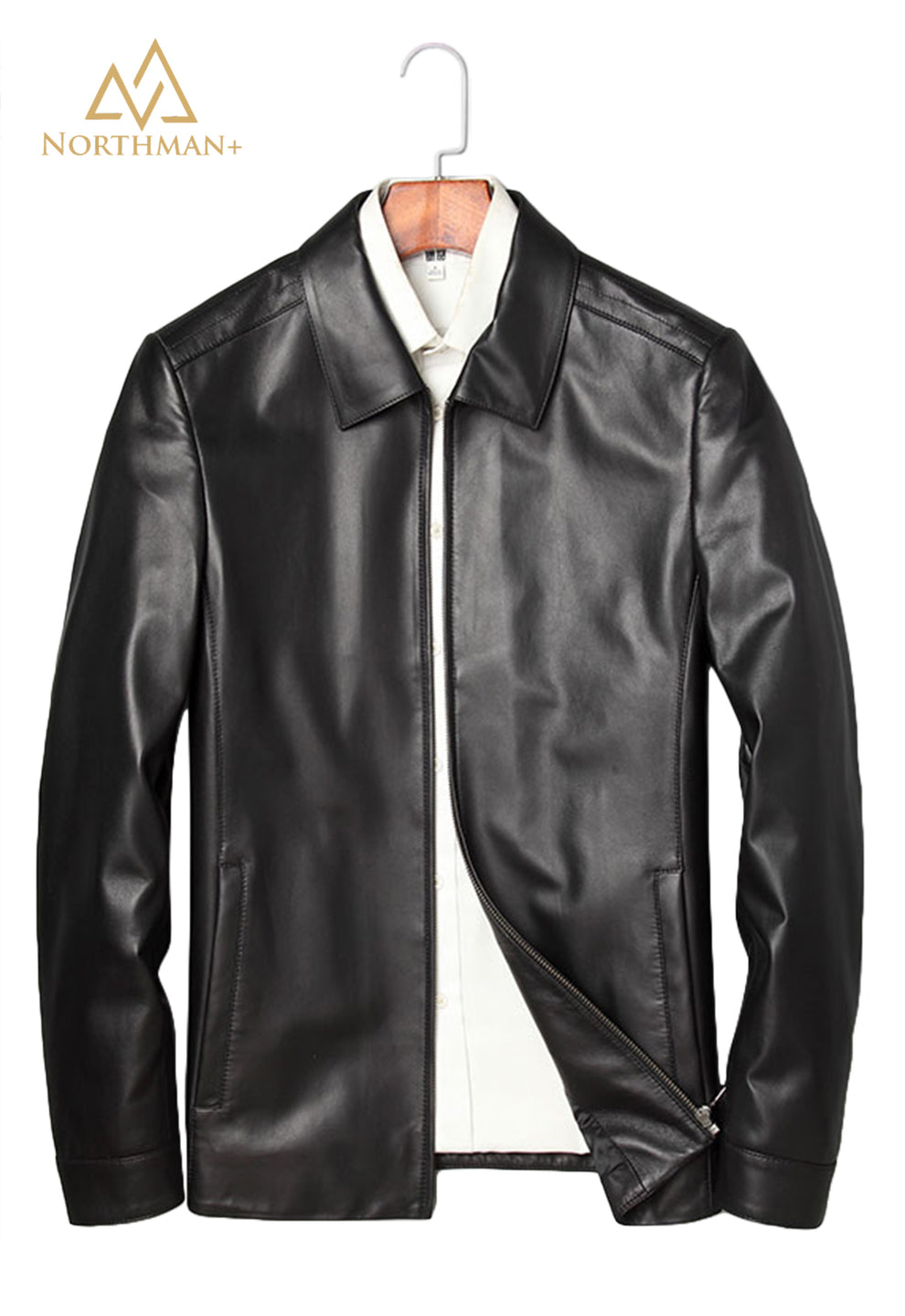 Men's Slim Fit Leather Jacket : The Urban Captain – Northman Plus