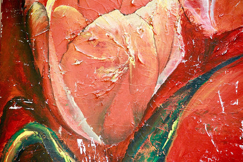 Tableau sur toile, peint à la main pour le mur : Bloom par Subuhi