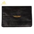 Leather Logbook cover for pilots with licence pockets