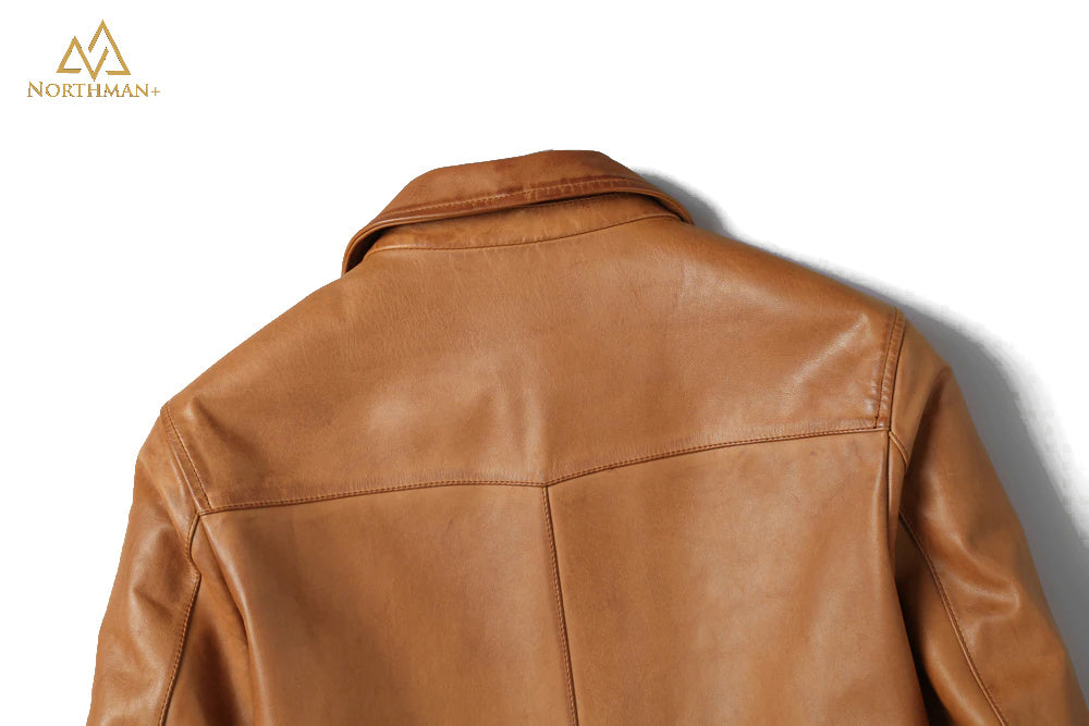 Lightning leather jacket in Tan by Northman+