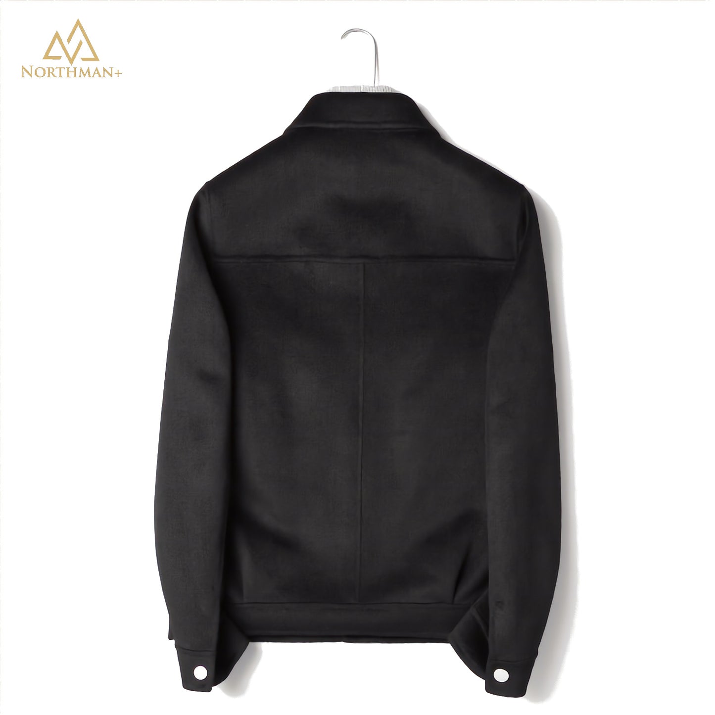 Black woolen coat for men
