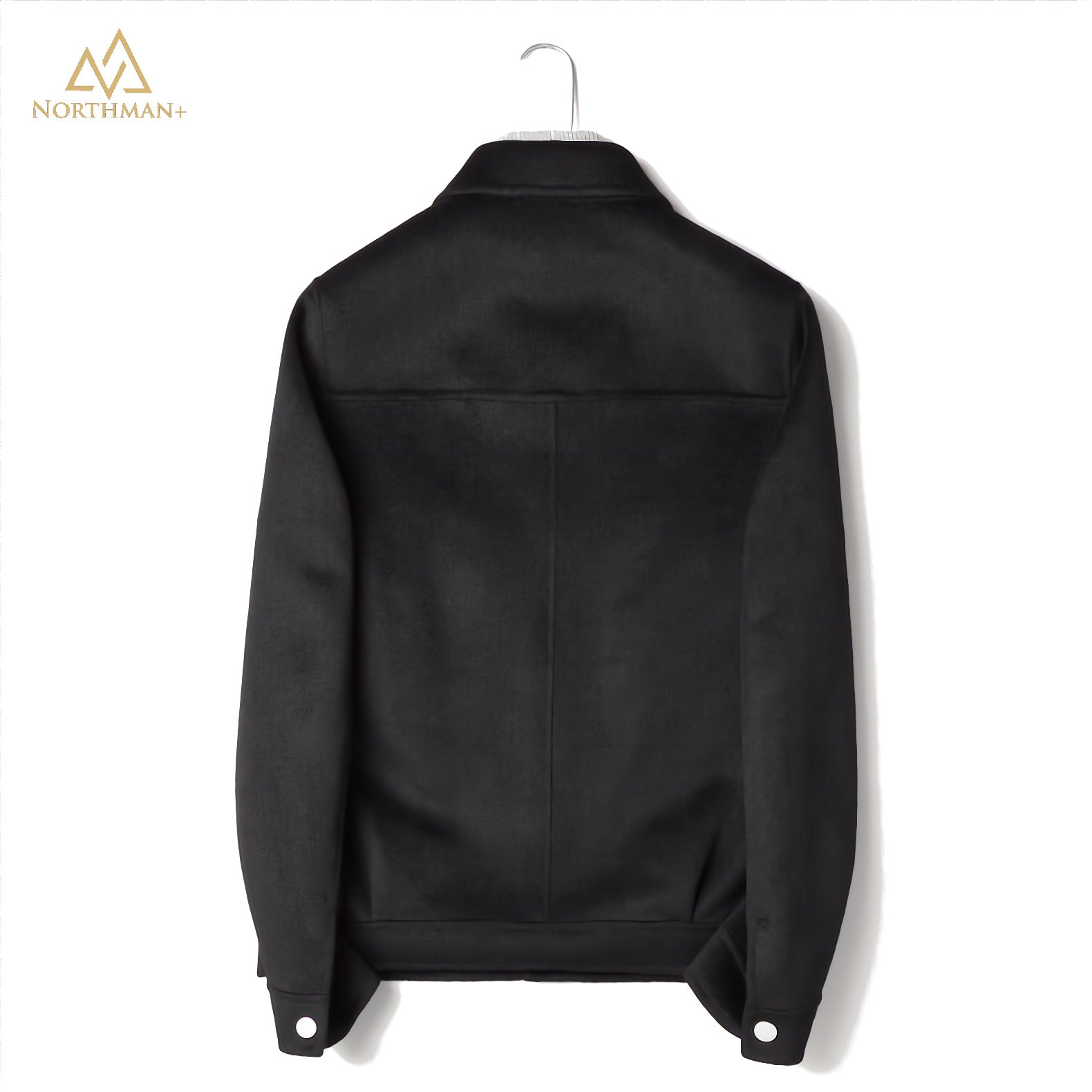 Manteau en laine noire pour homme