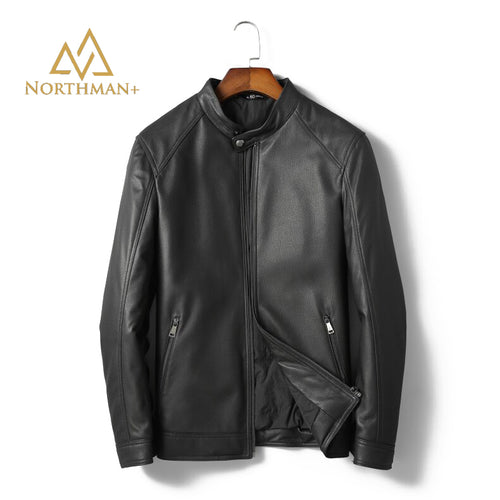 Pebble grain leather jacket V2