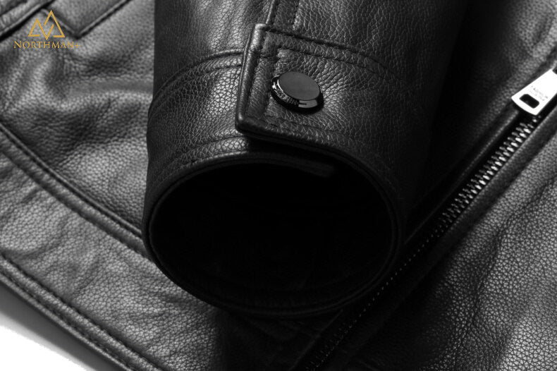 Blouson en cuir noir DC3 de Northman+