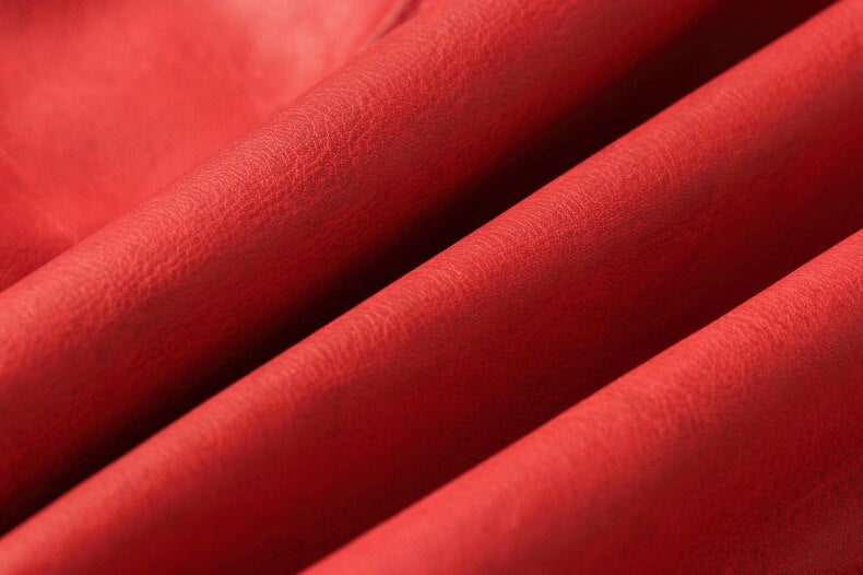 Blouson en cuir rouge Père Noël
