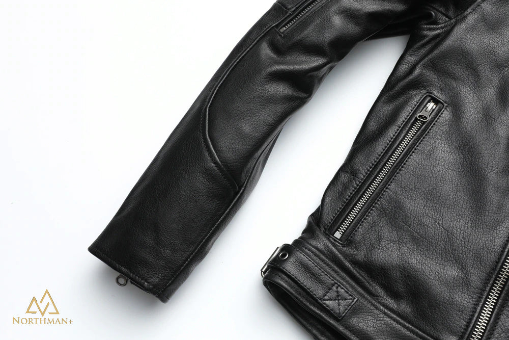 Blouson de motard en cuir