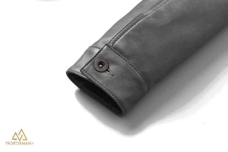 La veste en jean grise