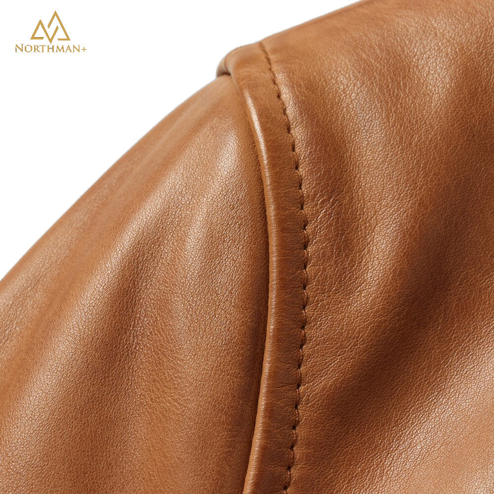 Lightning leather jacket in Tan by Northman+