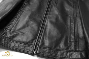 DC3 Black Leather jacket by Northman+