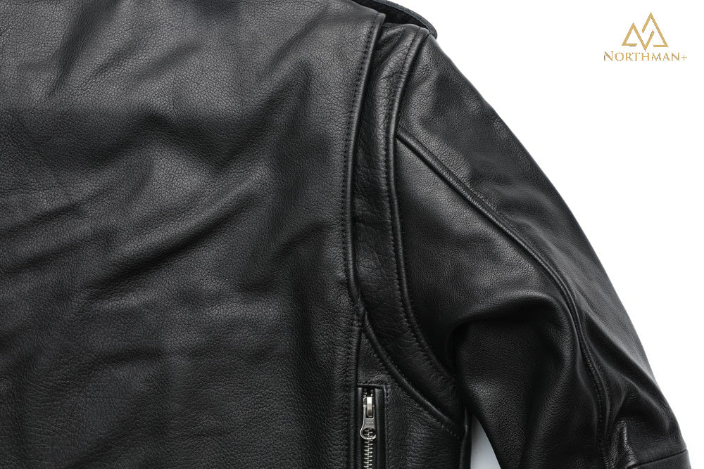 Blouson de motard en cuir