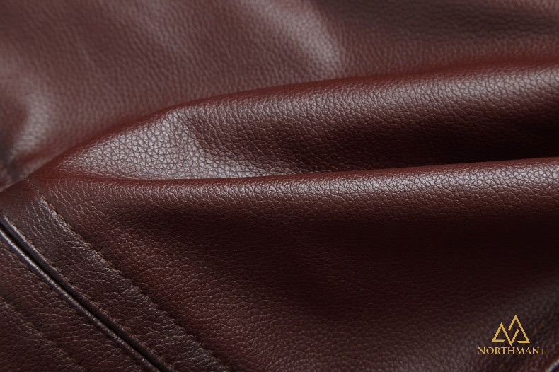 Blouson en cuir Watson Field, marron