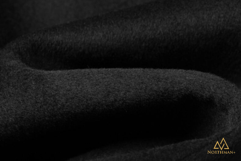Manteau en laine noire pour homme