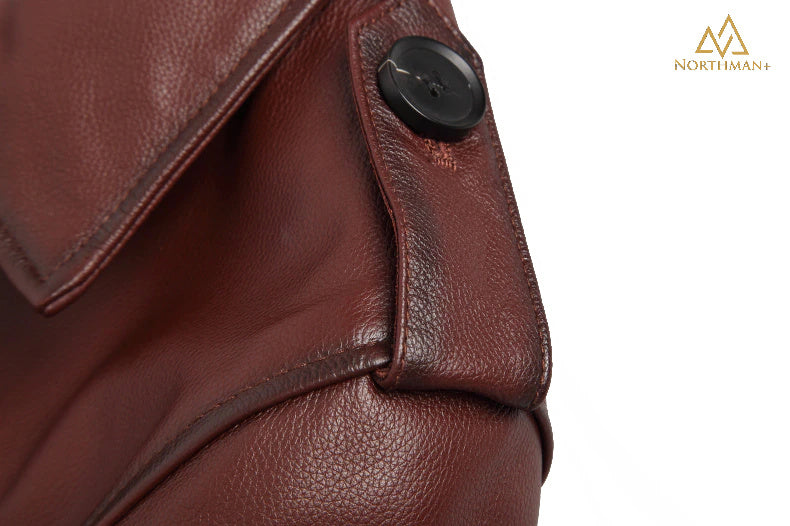 Watson Field leather jacket in Brown