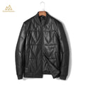 Bomber en cuir matelassé