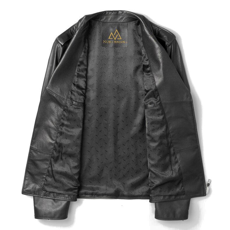 Blouson motard en cuir